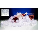 Kristal Buz Küpleri 100 lük paket (Erimez Yapay Sahte Sentetik Plastik Dekor)